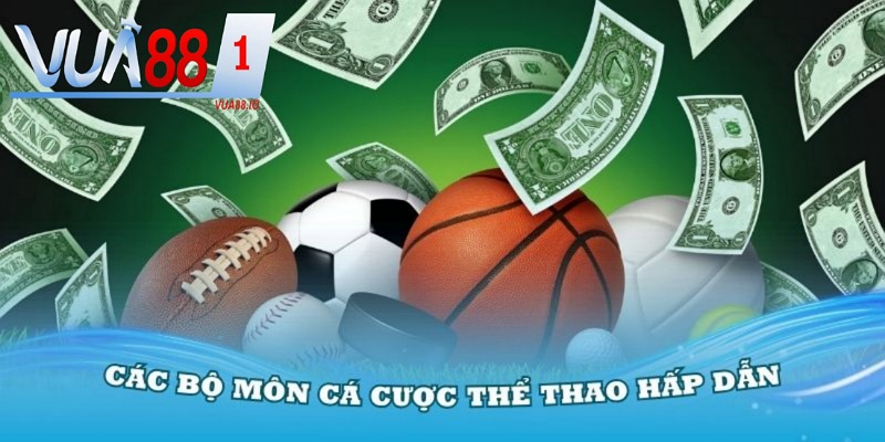 Các môn cá cược hấp dẫn nhất có tại sảnh thể thao.