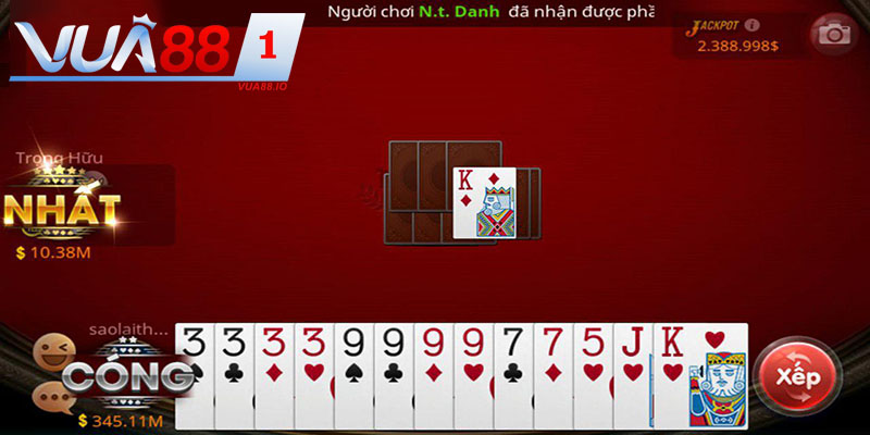 Mậu binh game bài trực tuyến hot nhất hiện nay tại VUA88