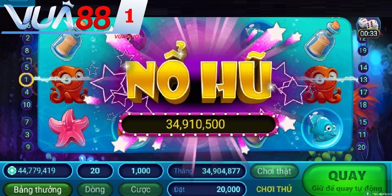 Nổ hũ có tỷ lệ trả thưởng siêu hấp dẫn